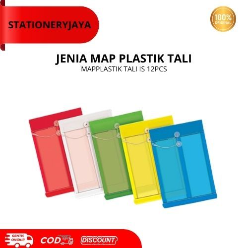 Map/Amplop Tali Plastik Transparan