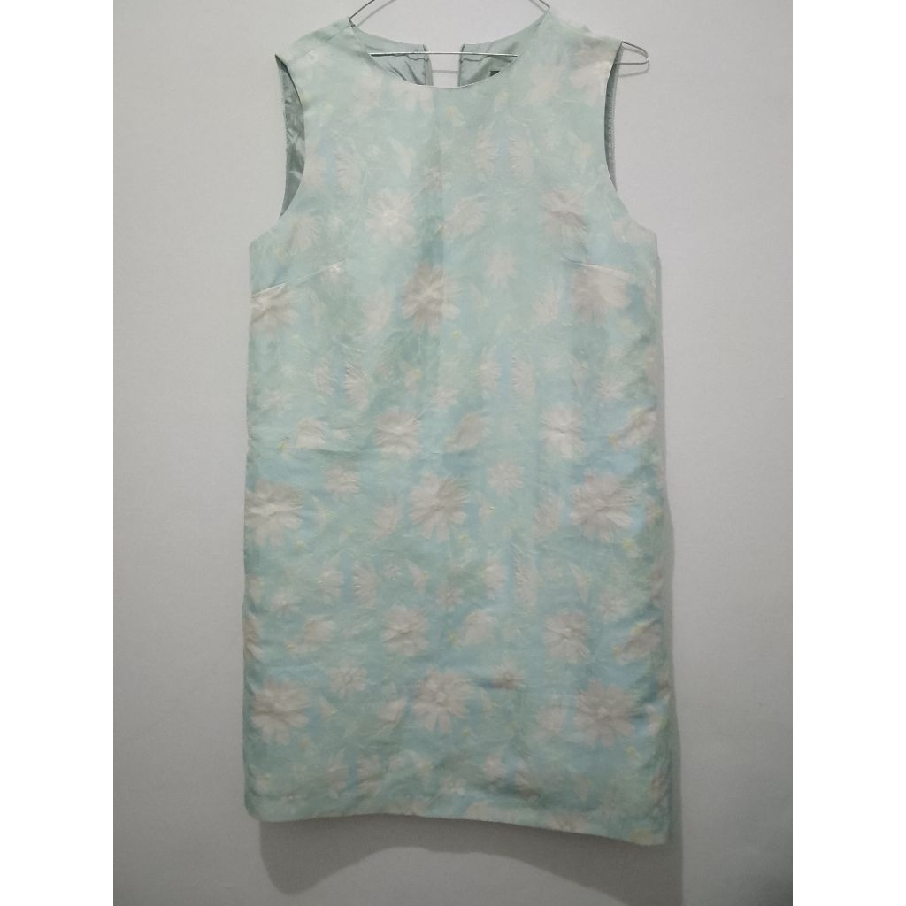 cheongsam blue dress  qipao preloved