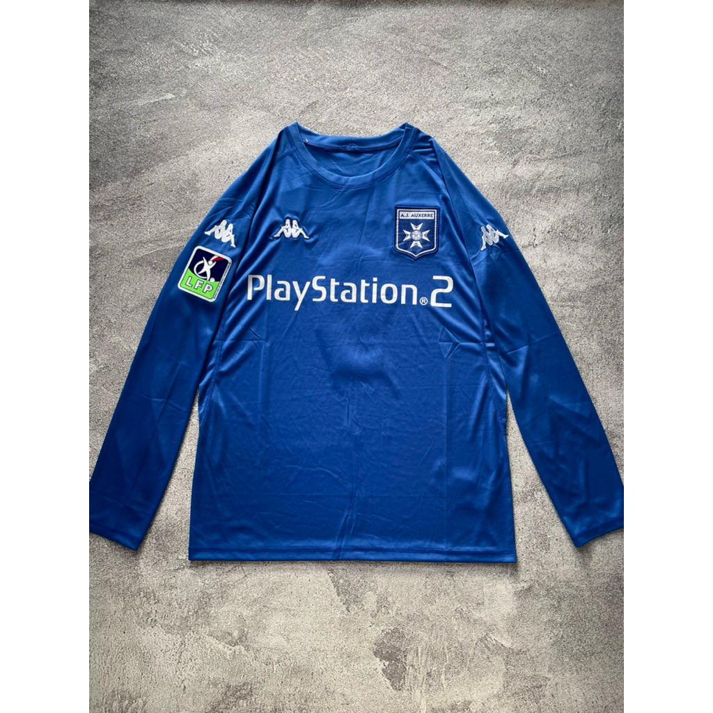 Jersey Retro AJ Auxerre 2003-04 Nns Djibril Cissé Ligue 1 Longsleeve Rare