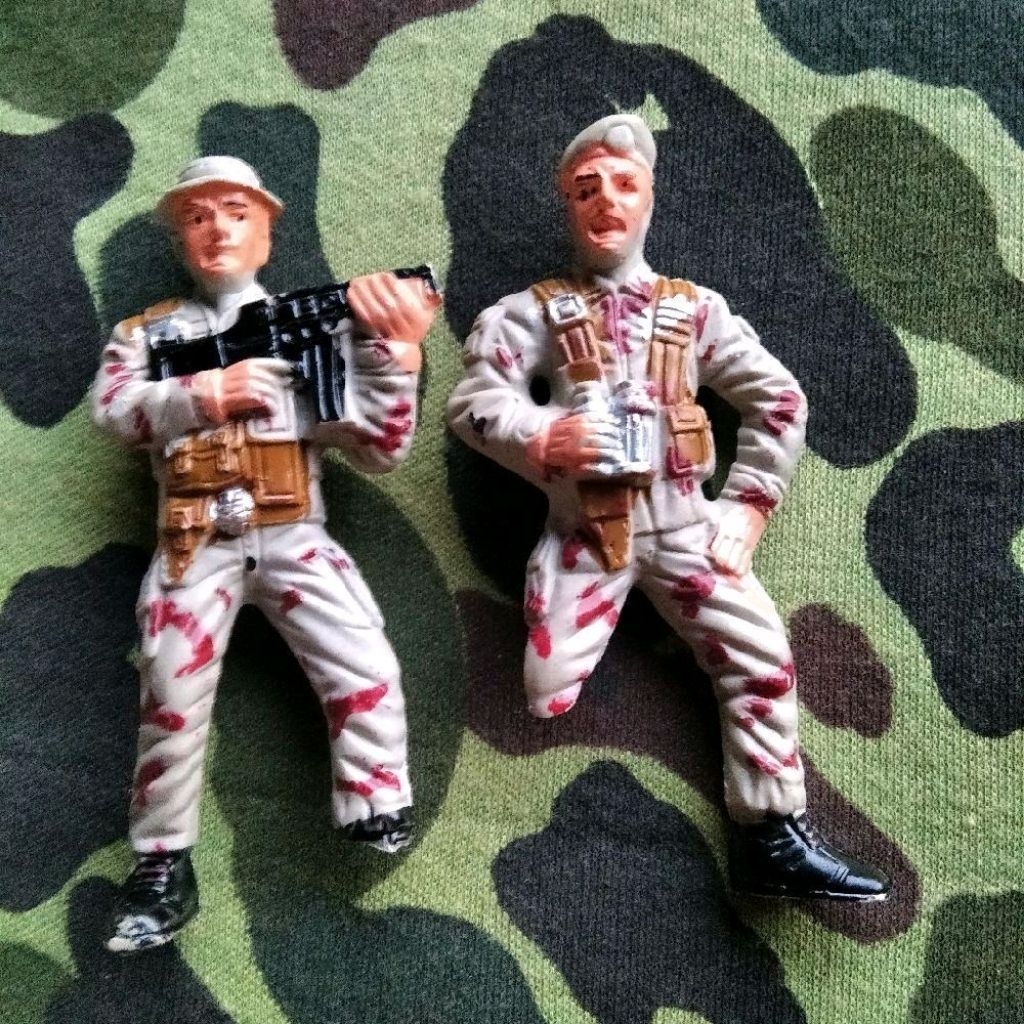 figure tentara loreng gurun kondisi rusak figure tentara gi joe 3dcu camo perang teluk desert task f