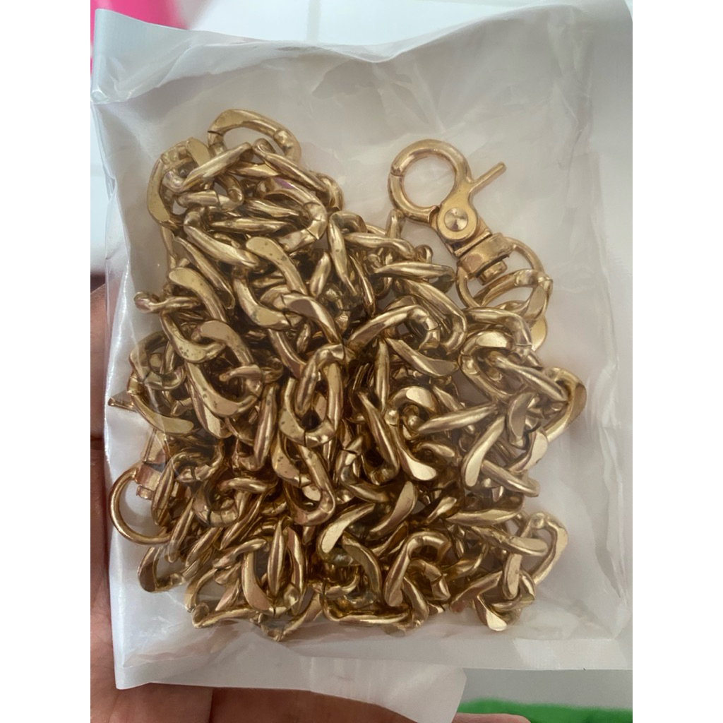 strap rantai tas 120 cm tebal gold