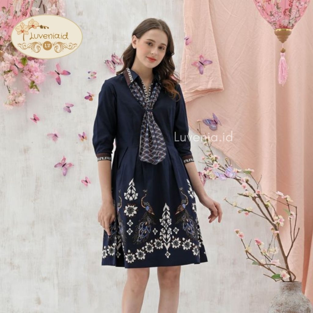 Dress Batik 200 JM /Batik Wanita Modern/ Batik Katun Strech/ Batik Fashion