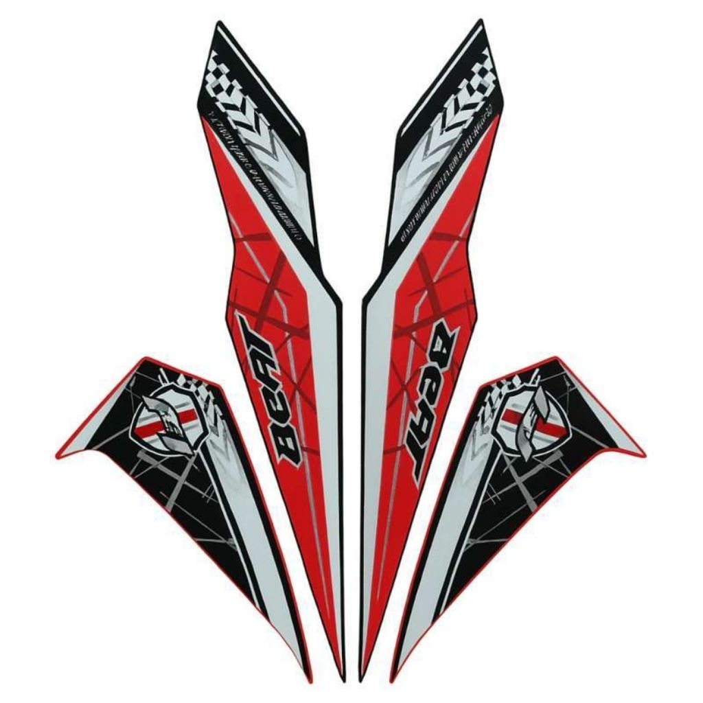 Striping stiker body motor Honda Beat Fi 2016 stiker list bodi motor beat fi tahun 2016