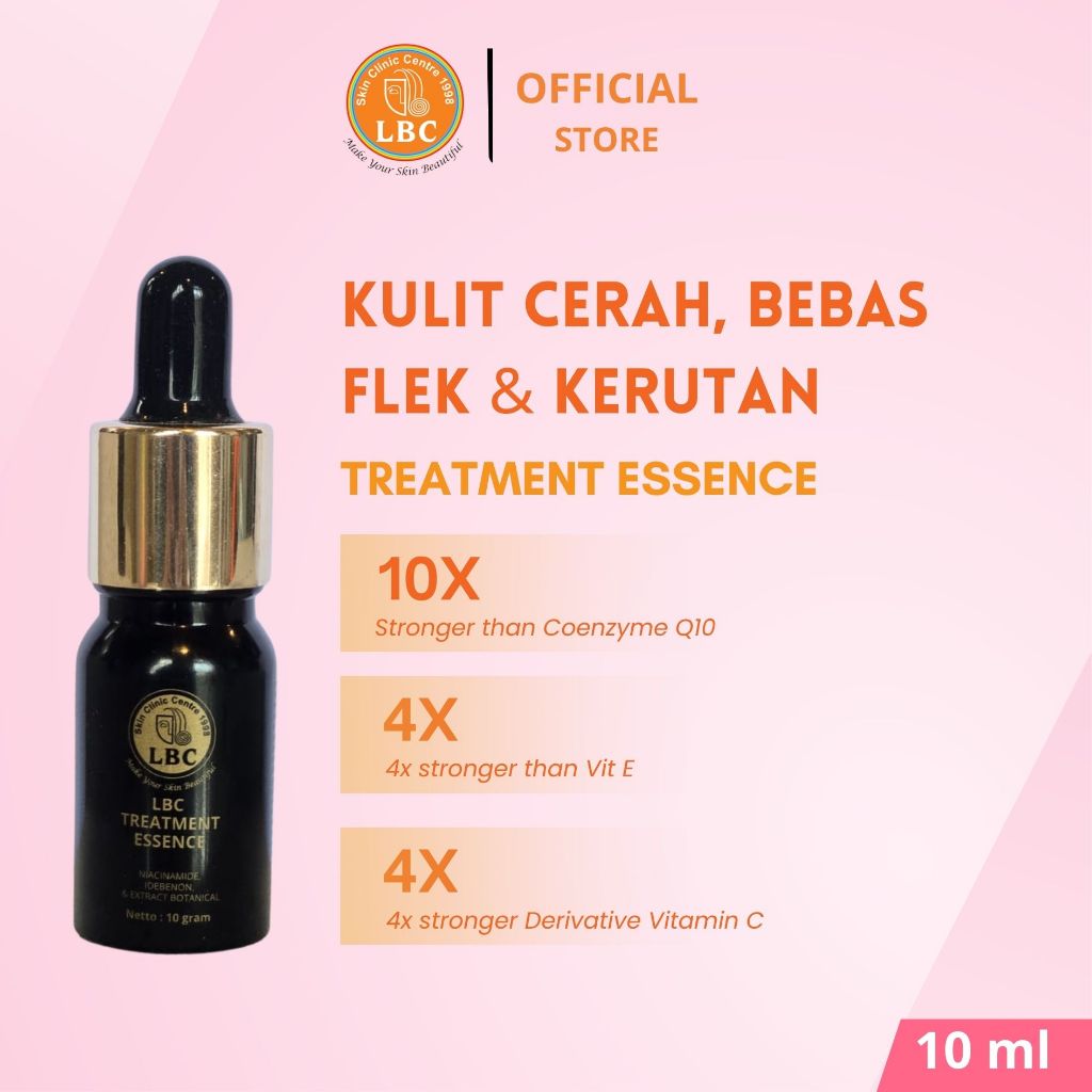 LBC- Treatment Essence  [10 ml ] | Mencerahkan Kulit | Menyamarkan Kerut Halus | Menyamarkan Flek