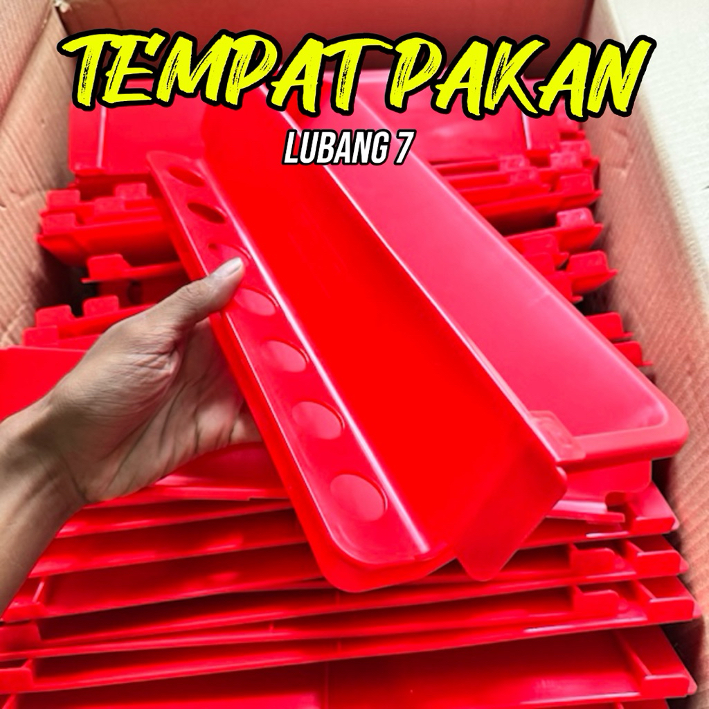 Tempat pakan puyuh lubang 7. TPL 7. tempat pakan burung