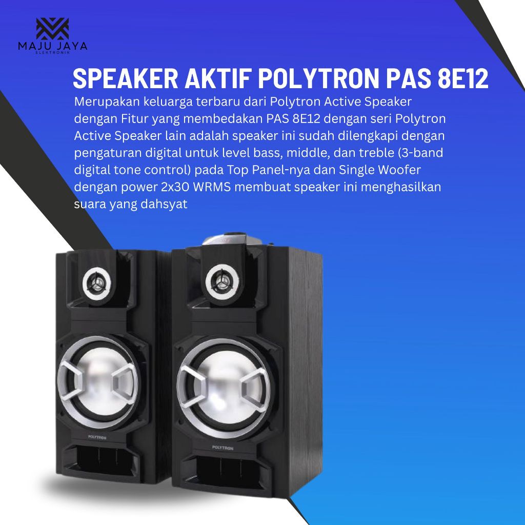 SPEAKER ACTIVE POLYTRON PAS-8E12 / PAS 8E12 / PAS8E12 SPEAKER AKTIF