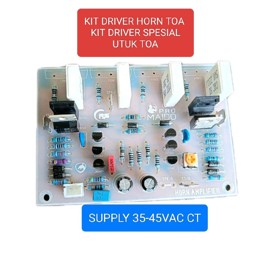 kit driver power amplifier toa kit driver spesial corong