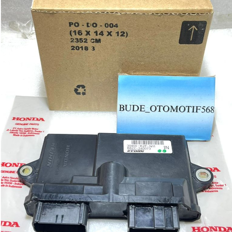 ECU ECM CDI K2F SCOOPY FI ESP 2021 KEYLESS 30400K2FN11 BARU