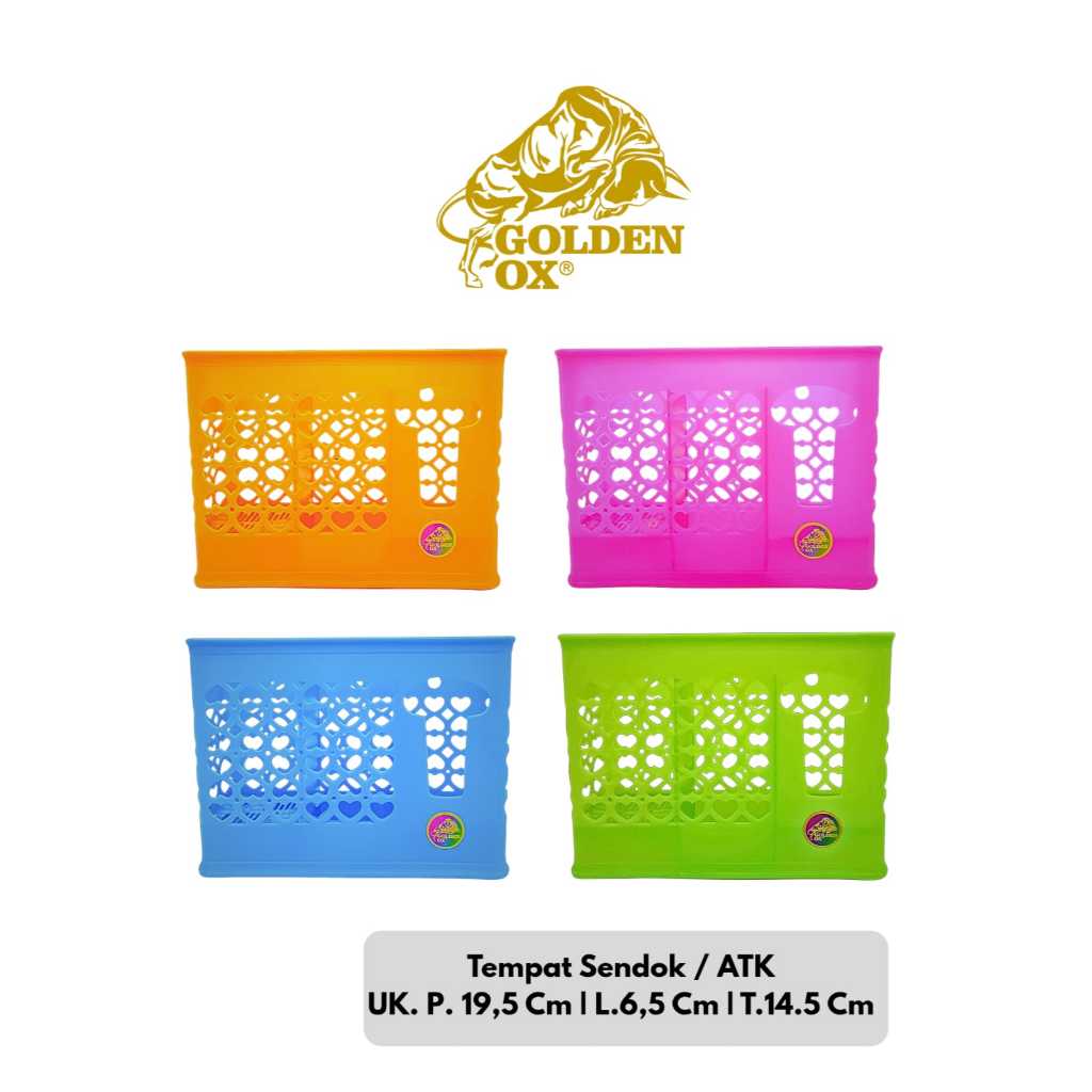 Tempat Sendok Plastik 100% Plastik Sekat 3 /Tempat Alat Tulis Bolpoin / Tempat Tissue/Kotak Mandi Ga