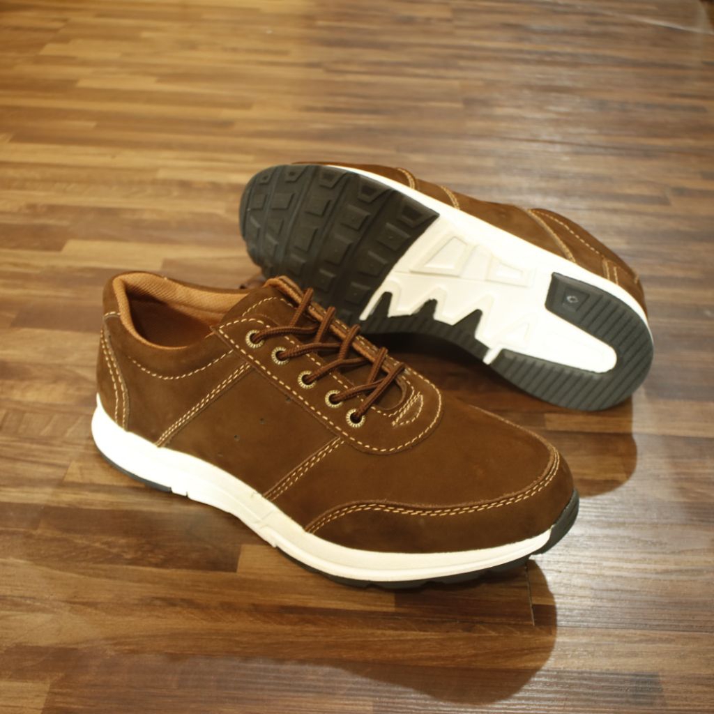 [Nawies Leather] SEPATU SNEAKERS PRIA KULIT ASLI - SN Haidar