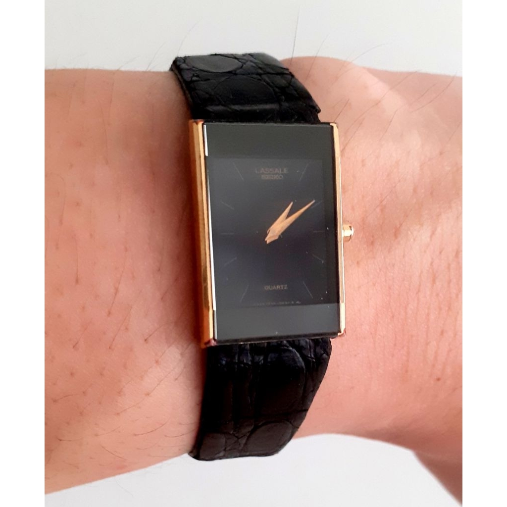 Vintage SEIKO LASSALE QUARTZ 1230-5489 Gold Plated Jam Tangan Wanita Women's Watch