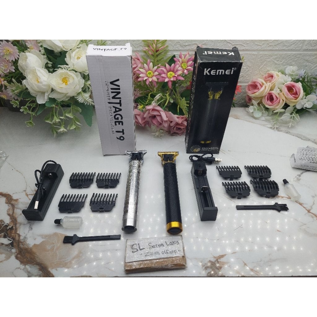 mesin cukur kumis dan jenggot  kemei / T9 hair cliper mesin cukur jenggot cukur kumis potable