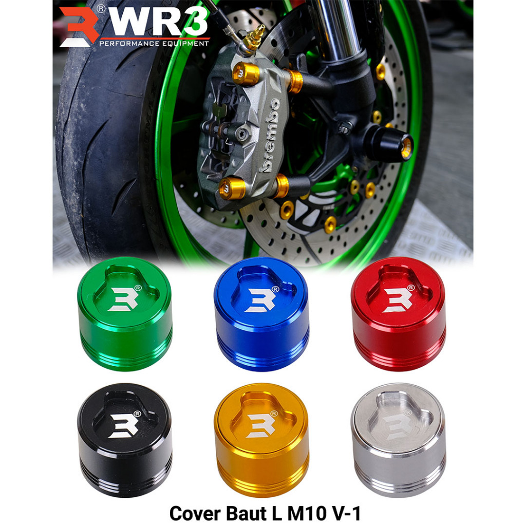 Tutup Cover Kepala Baut WR3 Untuk Baut Kaliper Radial Uk. Baut L M10 Aluminium