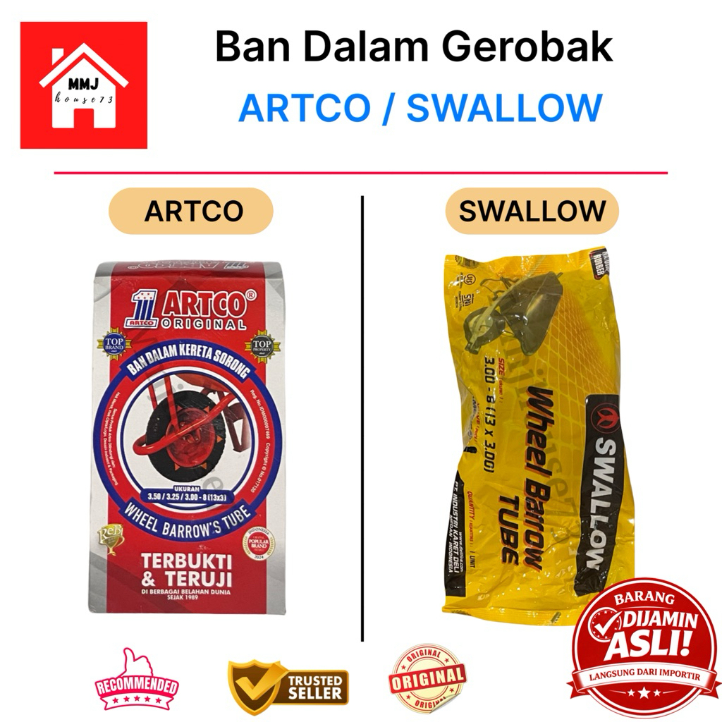 ARTCO/SWALLOW Ban Dalam Gerobak Sorong Angkong