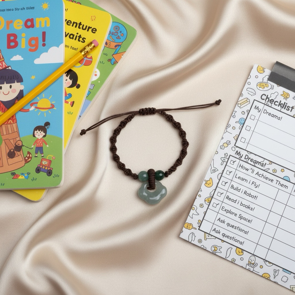 gelang liontin kalung bracelet giok jade jadeite type a ruyi untuk anak laki perempuan