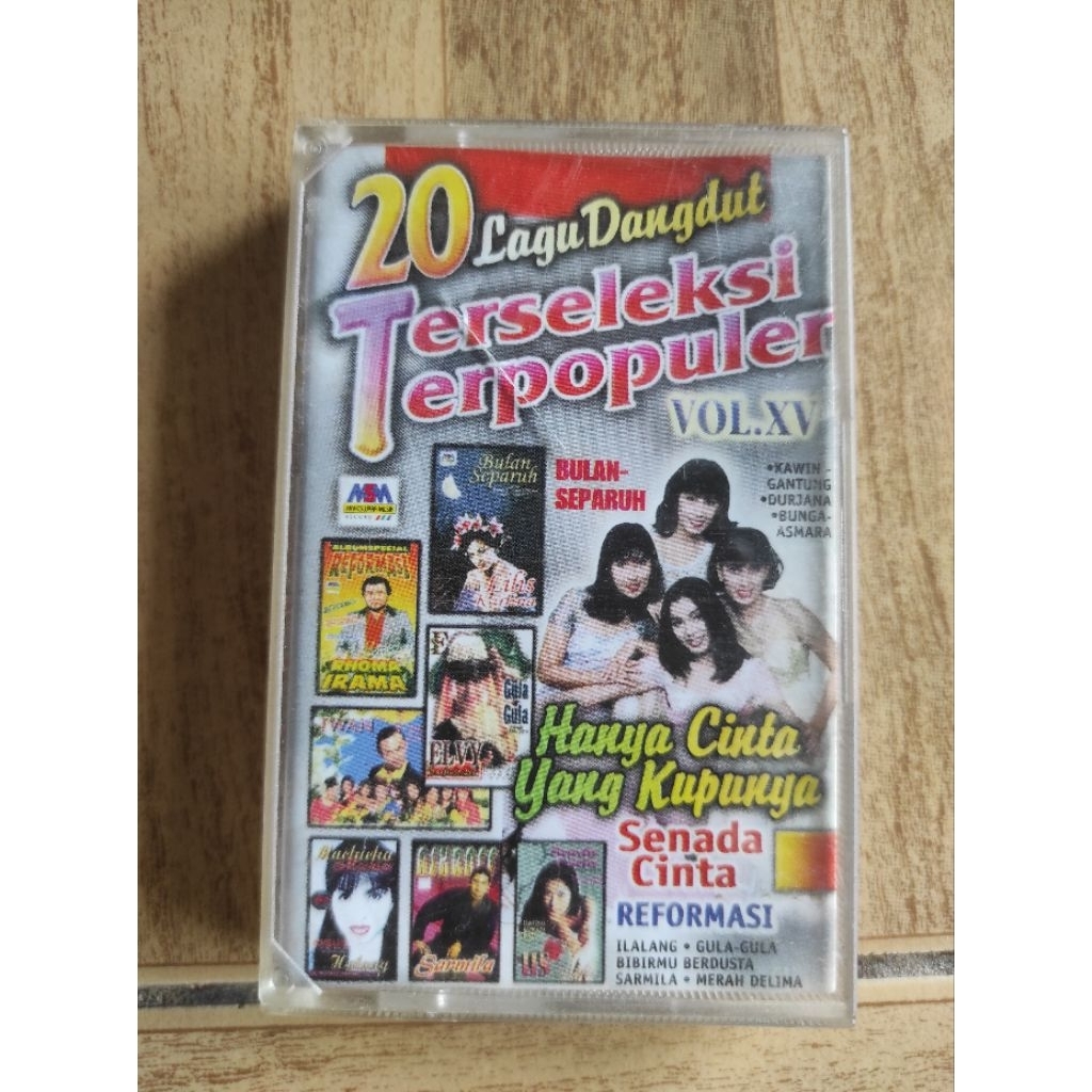 kaset pita 20 lagu dangdut terseleksi terpopuler vol. 15