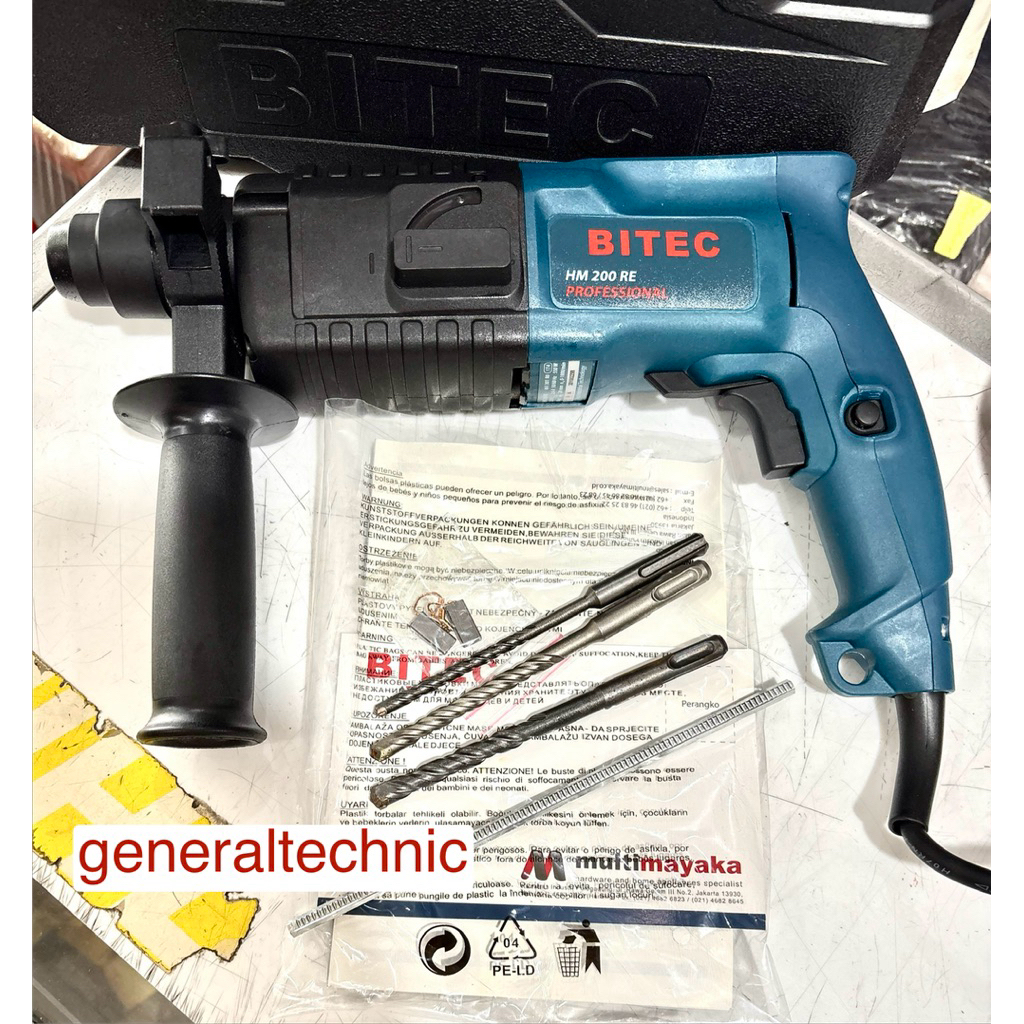Rotary Hammer Drill Bitec HM200RE SDS 20MM Bor Bobok Bitec HM 200RE
