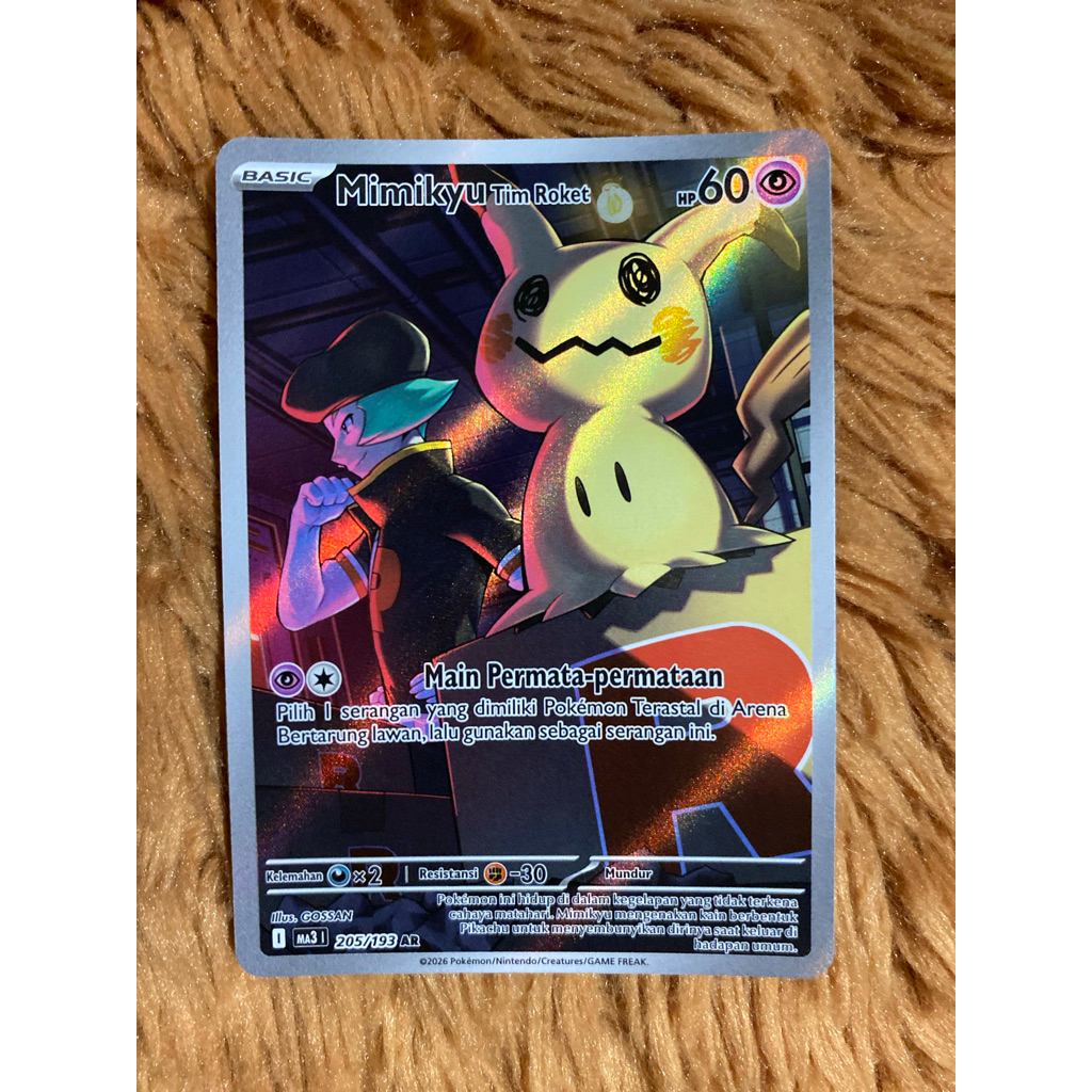 Mimikyu Tim Roket - Kartu Pokemon TCG Indonesia