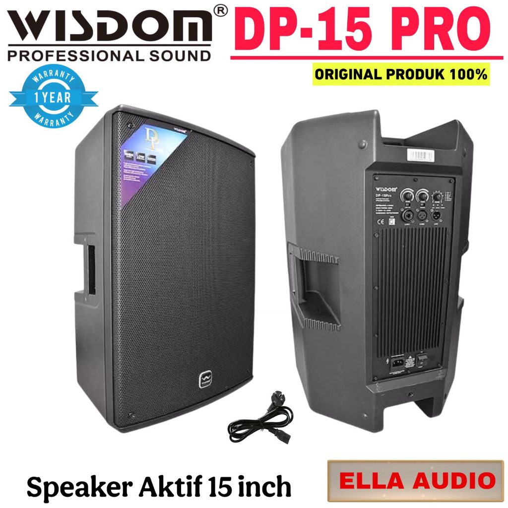 Wisdom DP 15 PRO Speaker Aktif 15"inch 2-way Wisdom DP 15PRO