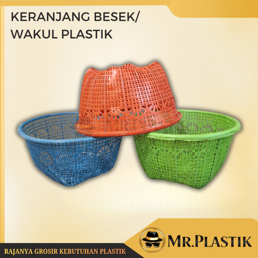 Besek Tradisi Selamatan / Besek Plastik / Besek Selamatan Isi 12pcs Warna Random