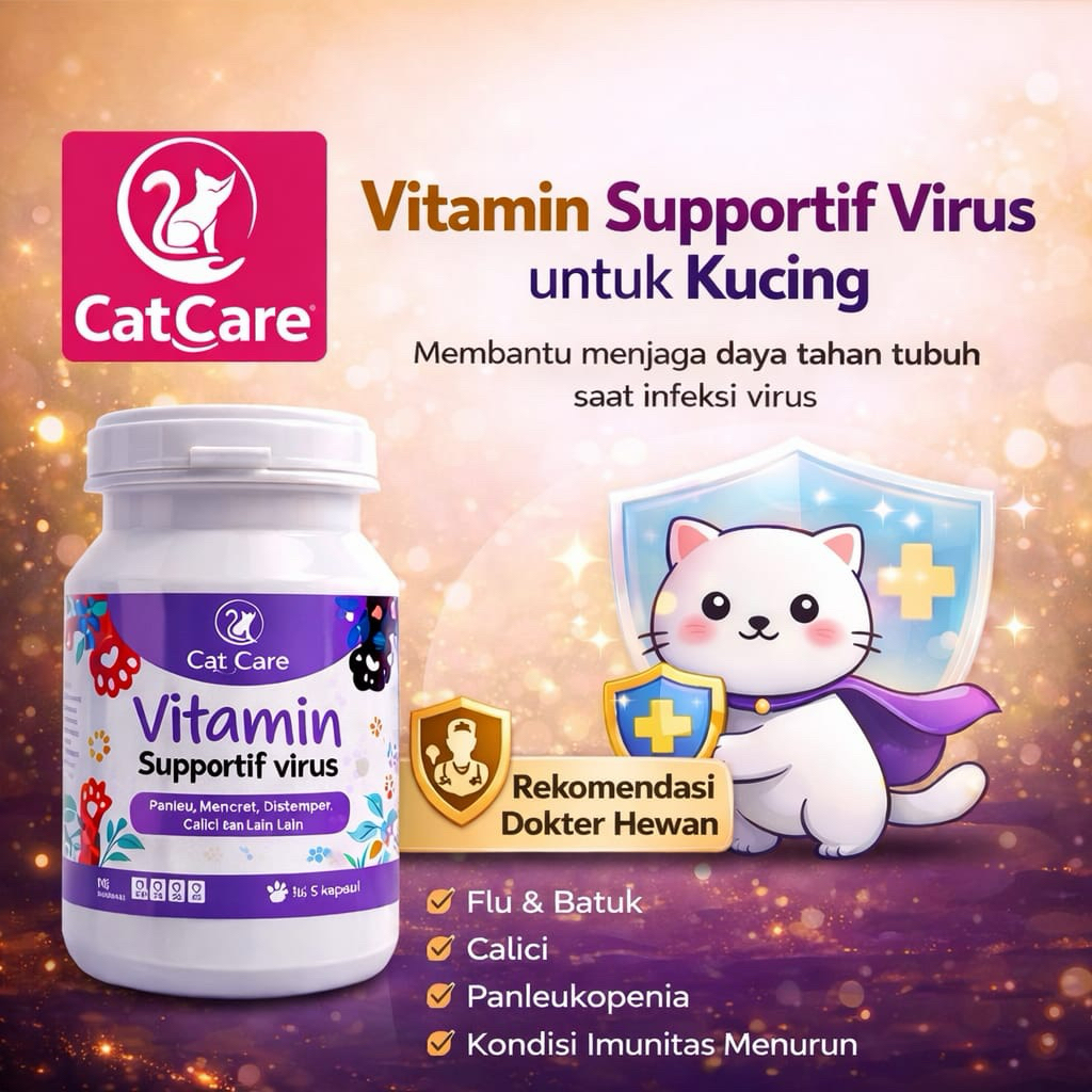 Obat Anti Virus kucing Paling Ampuh sakit flu demam nafsu makan hilang