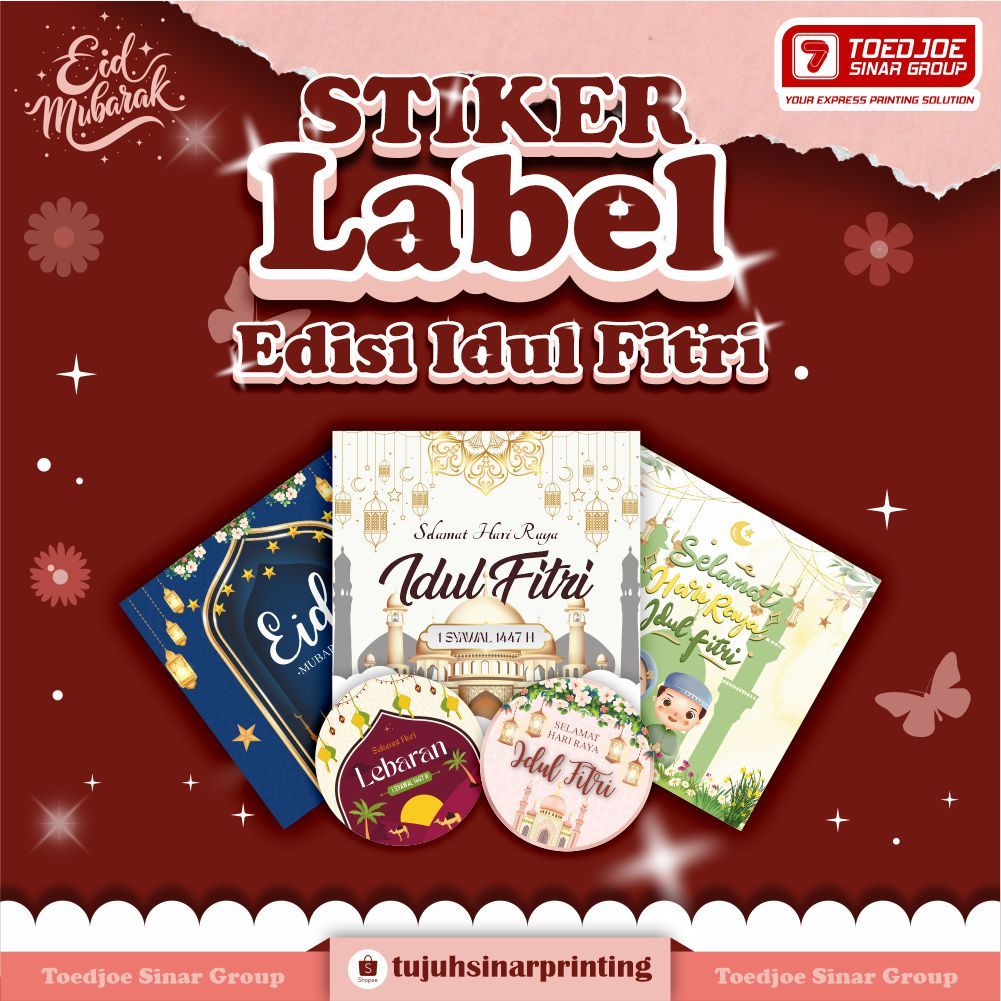 STIKER LABEL EDISI IDUL FITRI FREE TEMPLATE