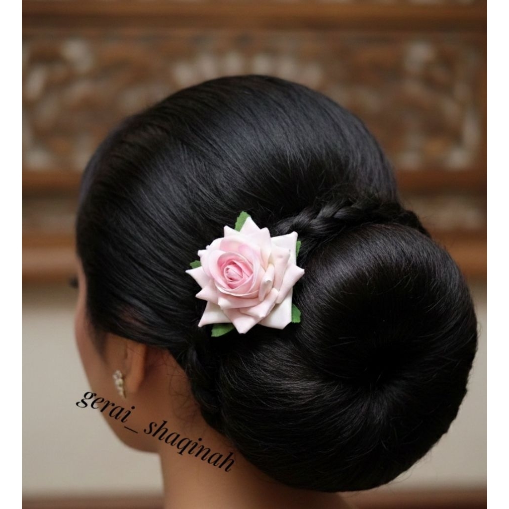 tusuk konde mawar bludru || tusuk konde mawar beludru