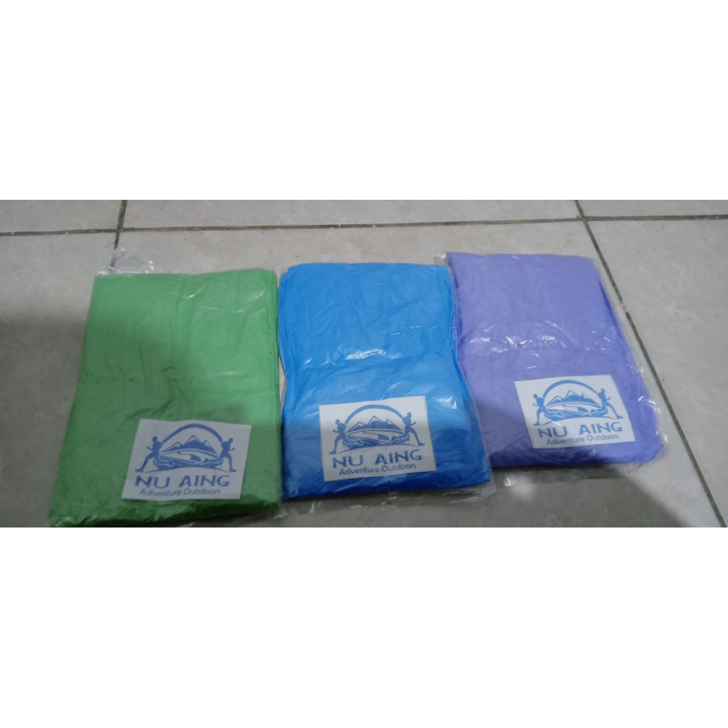 NU Aing OUTDOOR jas ujan plastik Ponco bahan terbaik