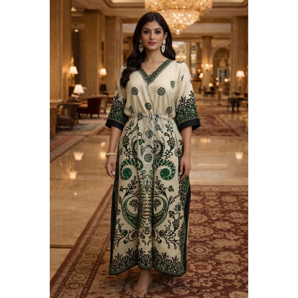 #TjM331 Kaftan Sutera Sutra India Dubai Premium Silk