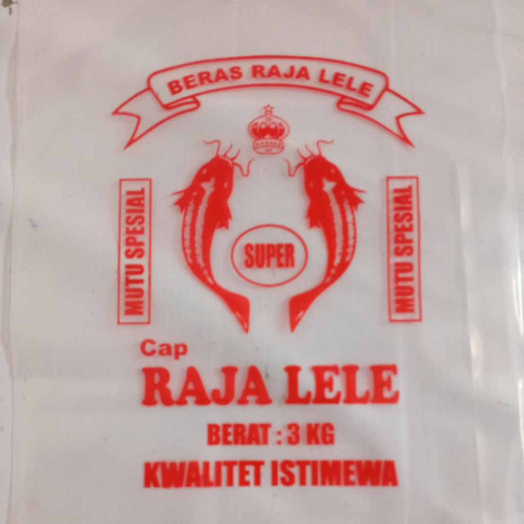 Plastik Beras 3kg Sablon Raja Lele
