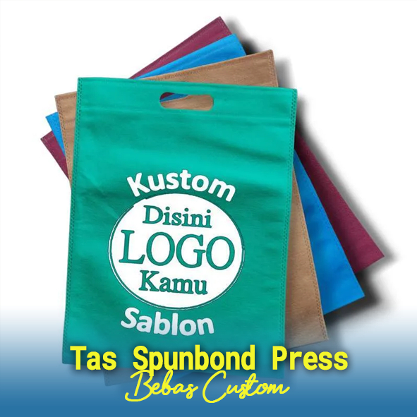 Tas Spunbond/Kain Custom Ukuran 20x25cm Press, Tas Spunbond/Kain untuk Oleh-Oleh, Tas Spunbond Pekan