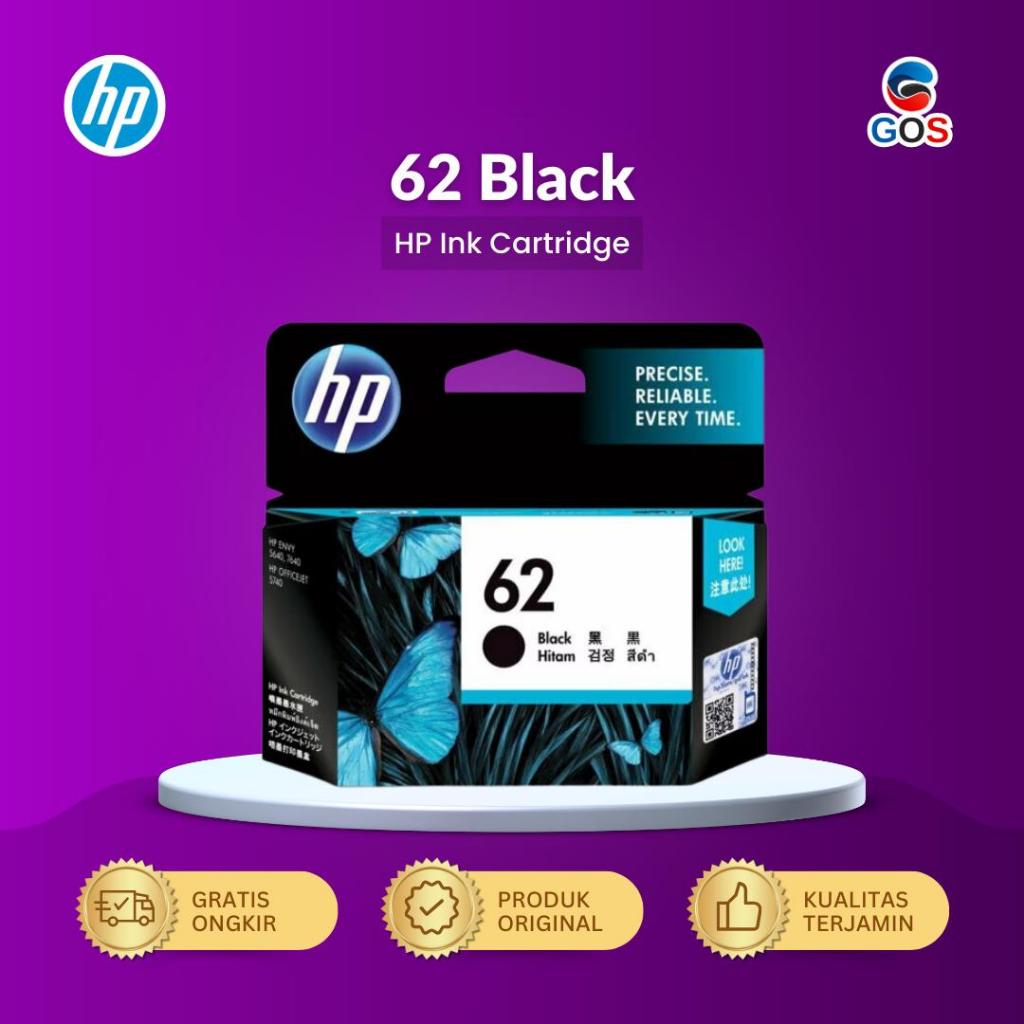 HP Catridge 62 Black Original Tinta Ink