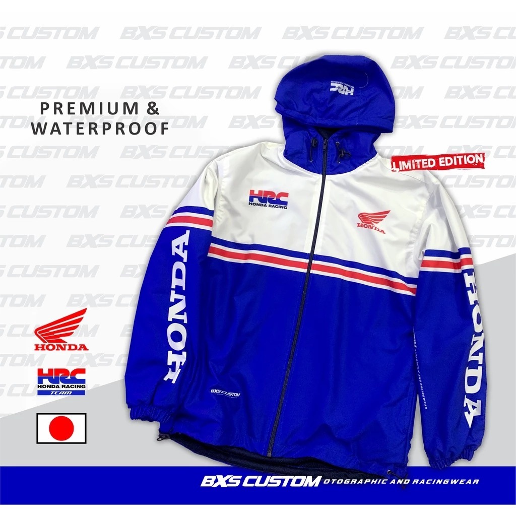 JAKET HONDA TEAM HRC JAKET MOTOR JACKET TOURING HOODIE SUNMORI
