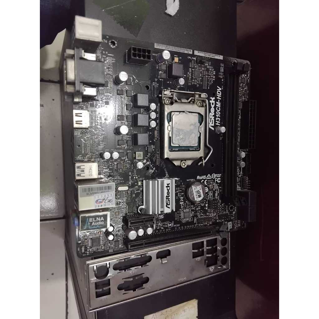 paket mobo asrock h310 + procesor i3 9100f