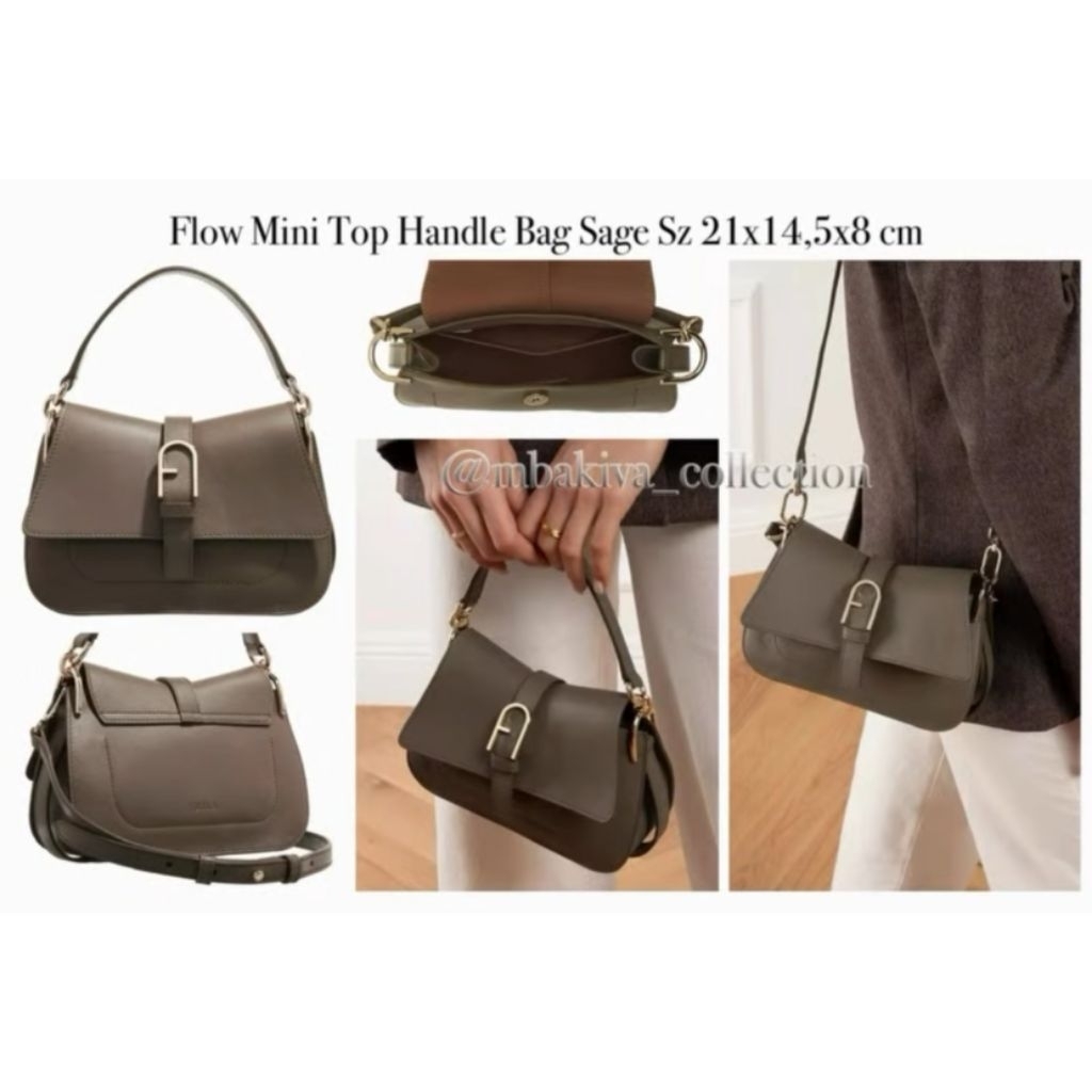 Flow Mini Top Handle Bag Sage