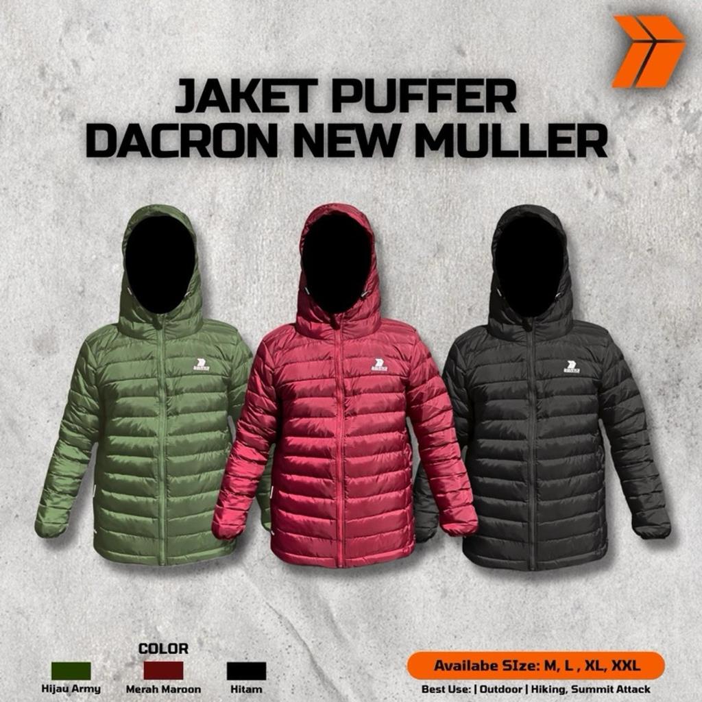 Baratech jaket puffer dacron muller jaket hiking gunung outdoor