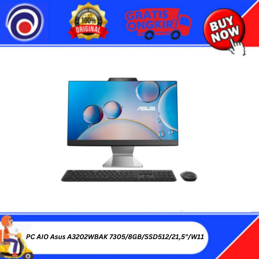 PC AIO Asus A3202WBAK 7305/8GB/SSD512/21,5"/W11