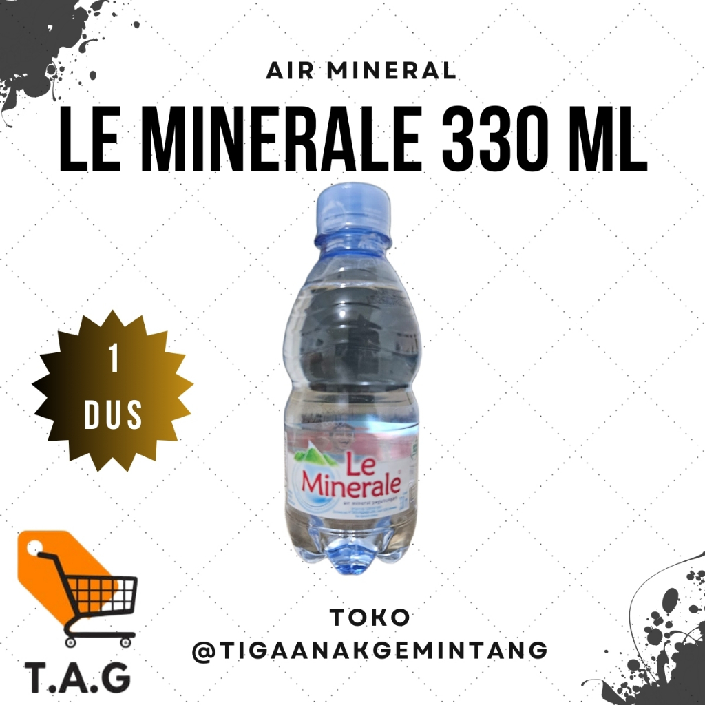 Le Mineral 330 ML - Air Minum Kemasan - Air Mineral - Mineral Water - 1 Dus