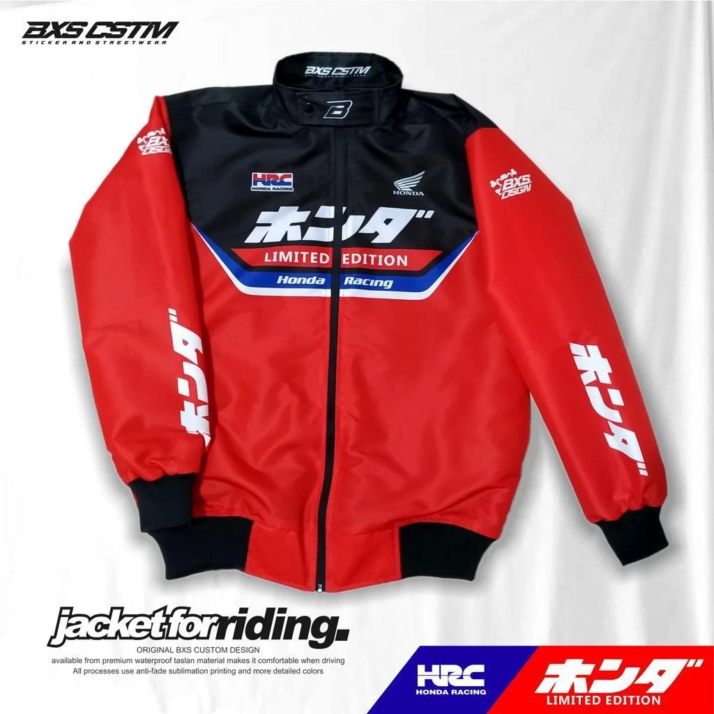 JAKET HRC JACKET MOTOR HONDA HRC JACKET TOURING HOODIE SUNMORI PREMIUM