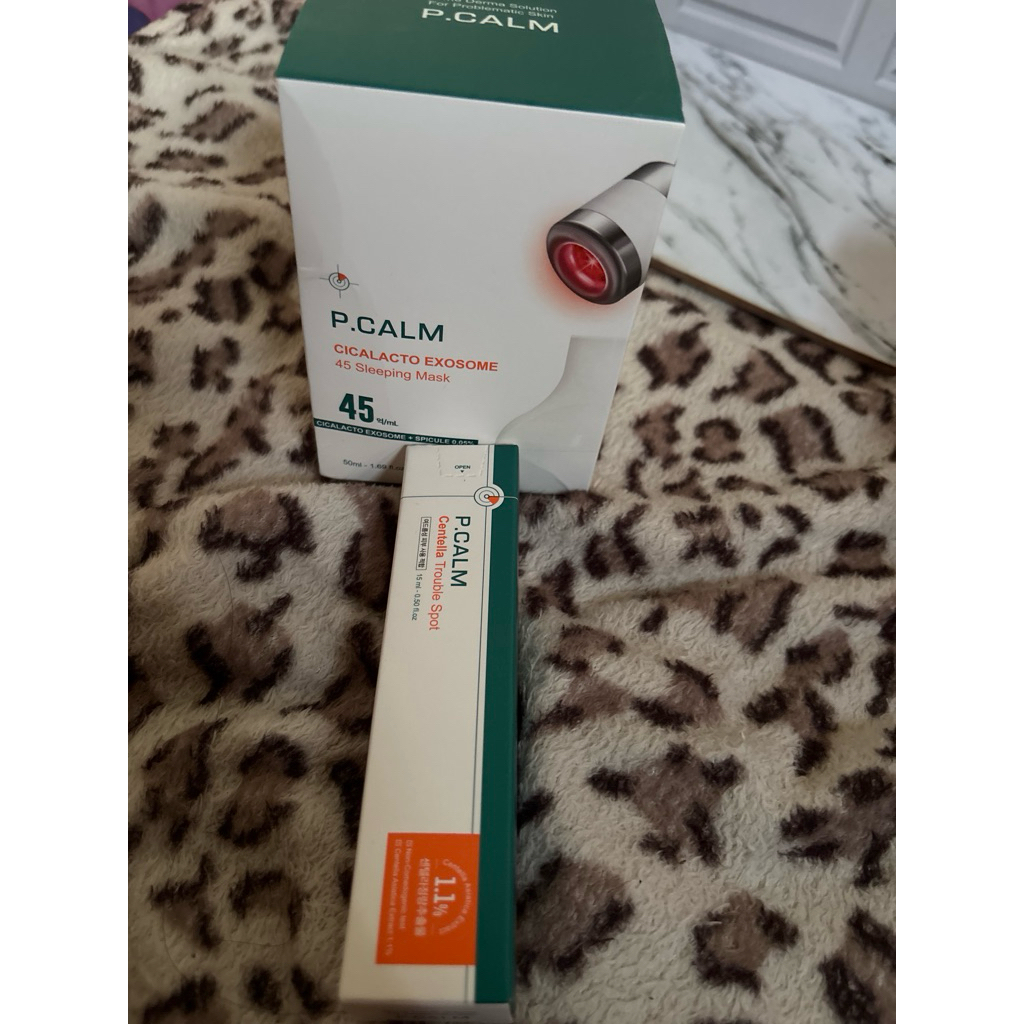 P.CALM Foam Cleanser 250ml | P.CALM Centella Trouble Spot | P.CALM Cicalacto 45 Sleeping Mask 50ml