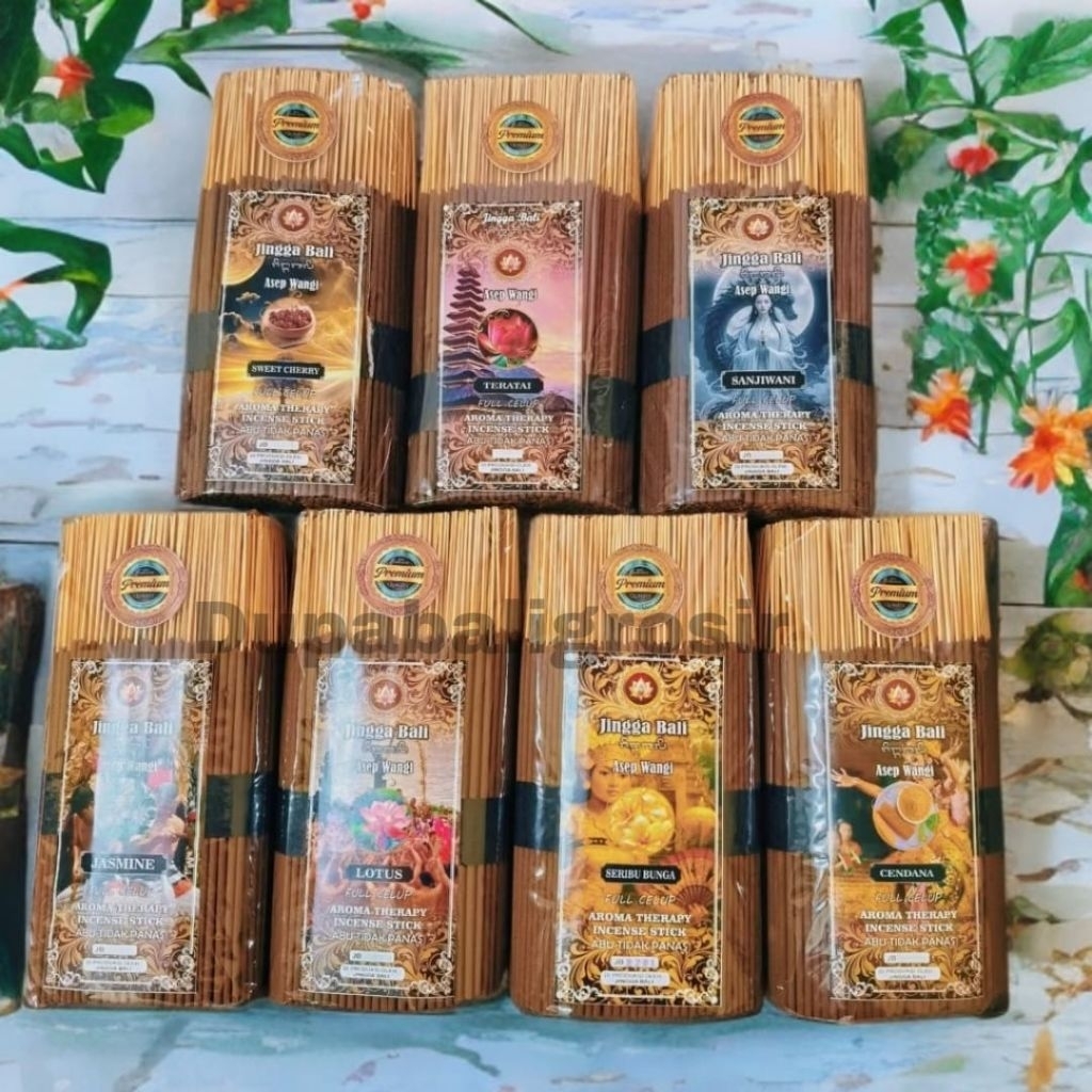 Dupa harum full celup jingga Bali 22 cm