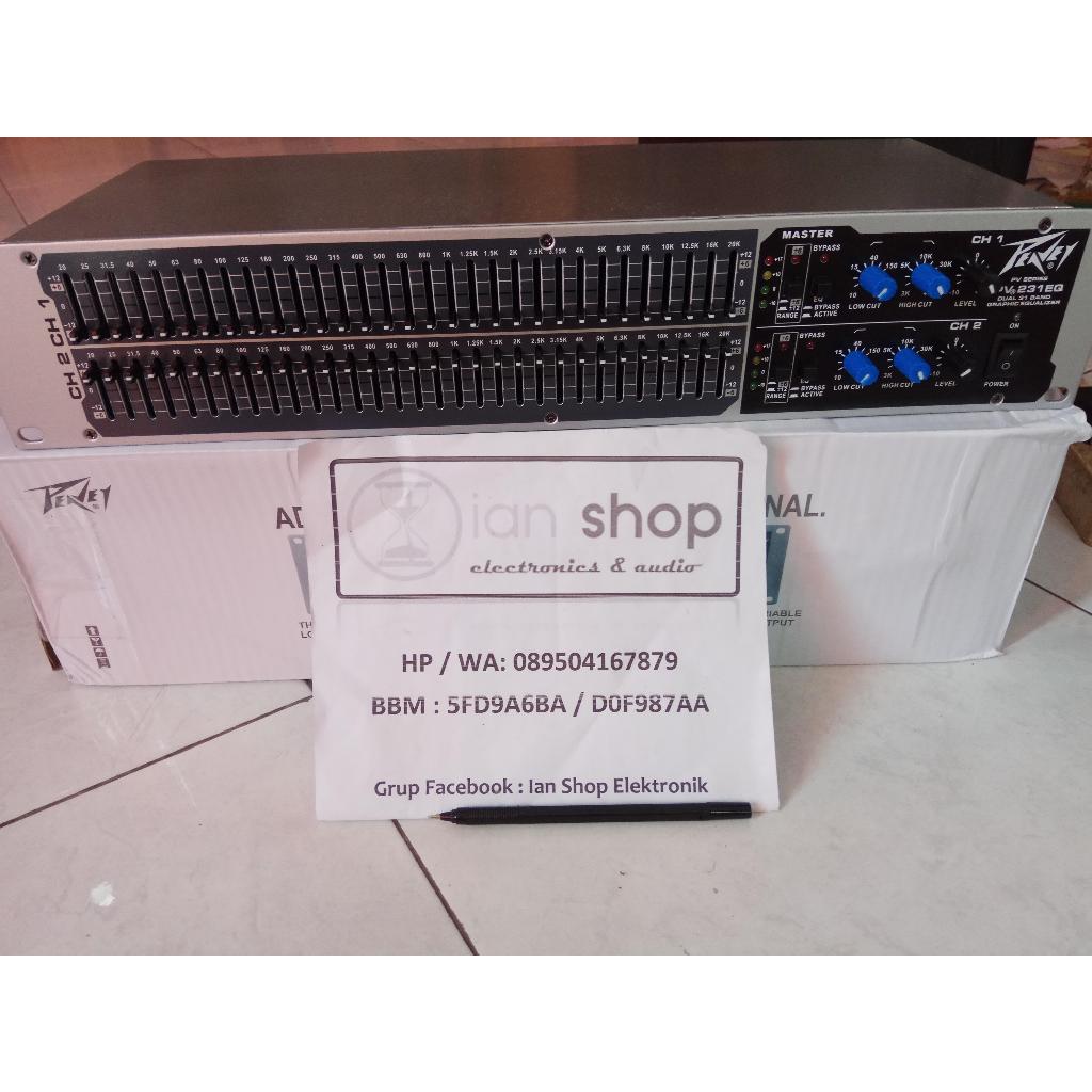 Equalizer Peavey PV231 Peavey PV 231 EQ Grade A 2 x 31 Channel Dual 31 Channel Equalizer Peavey 231 
