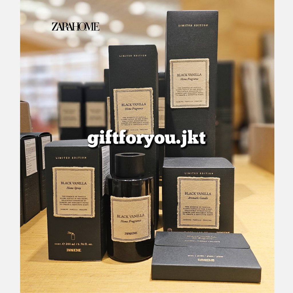 Zara Home Black Vanilla Home Fragrance Reed Diffuser Spray Pengharum Ruangan Hand & Body Cream / Han