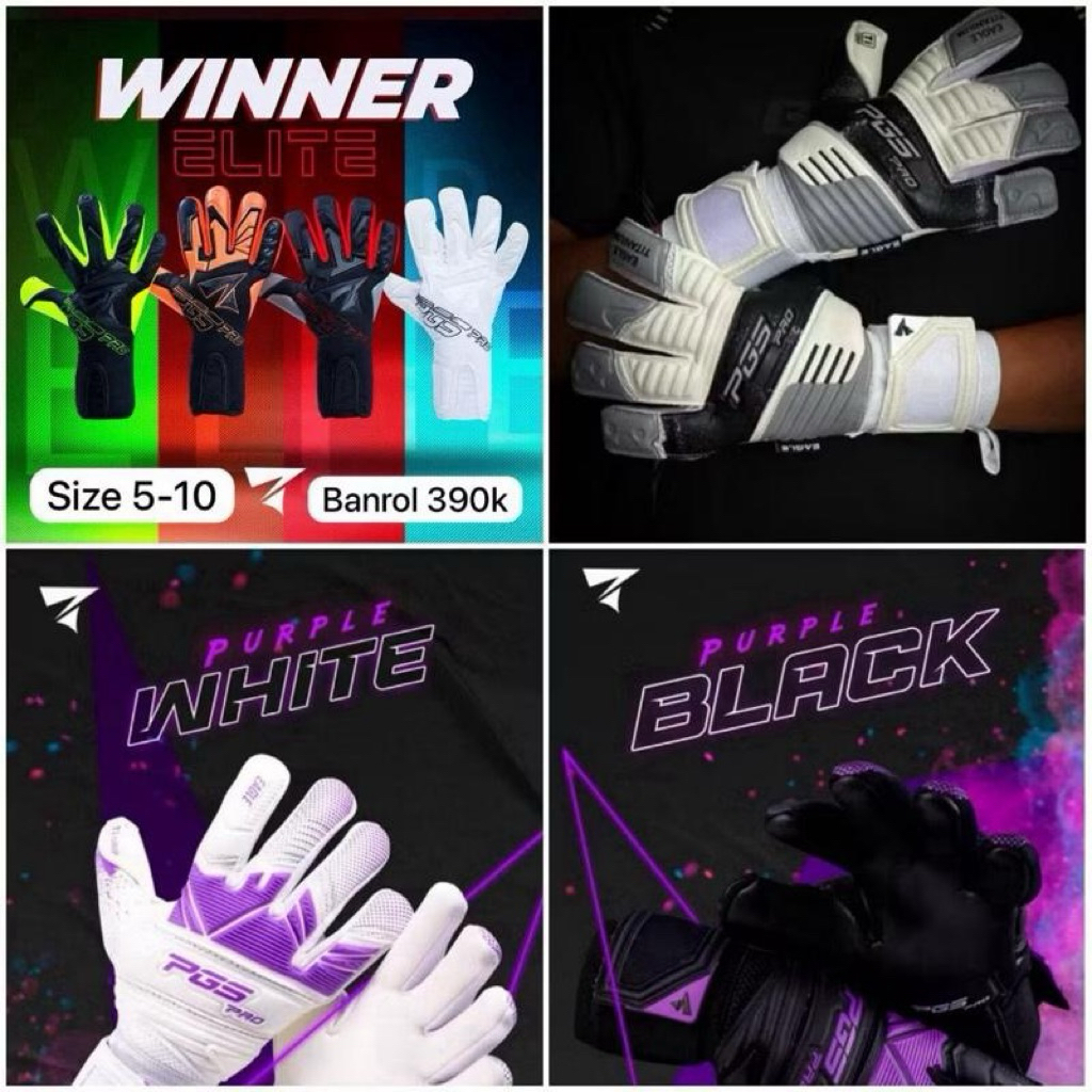 Sarung Tangan Kiper Glove Kiper PGS STORM SERIES/PGS WINNER SERIES/PGS PRO SERIES