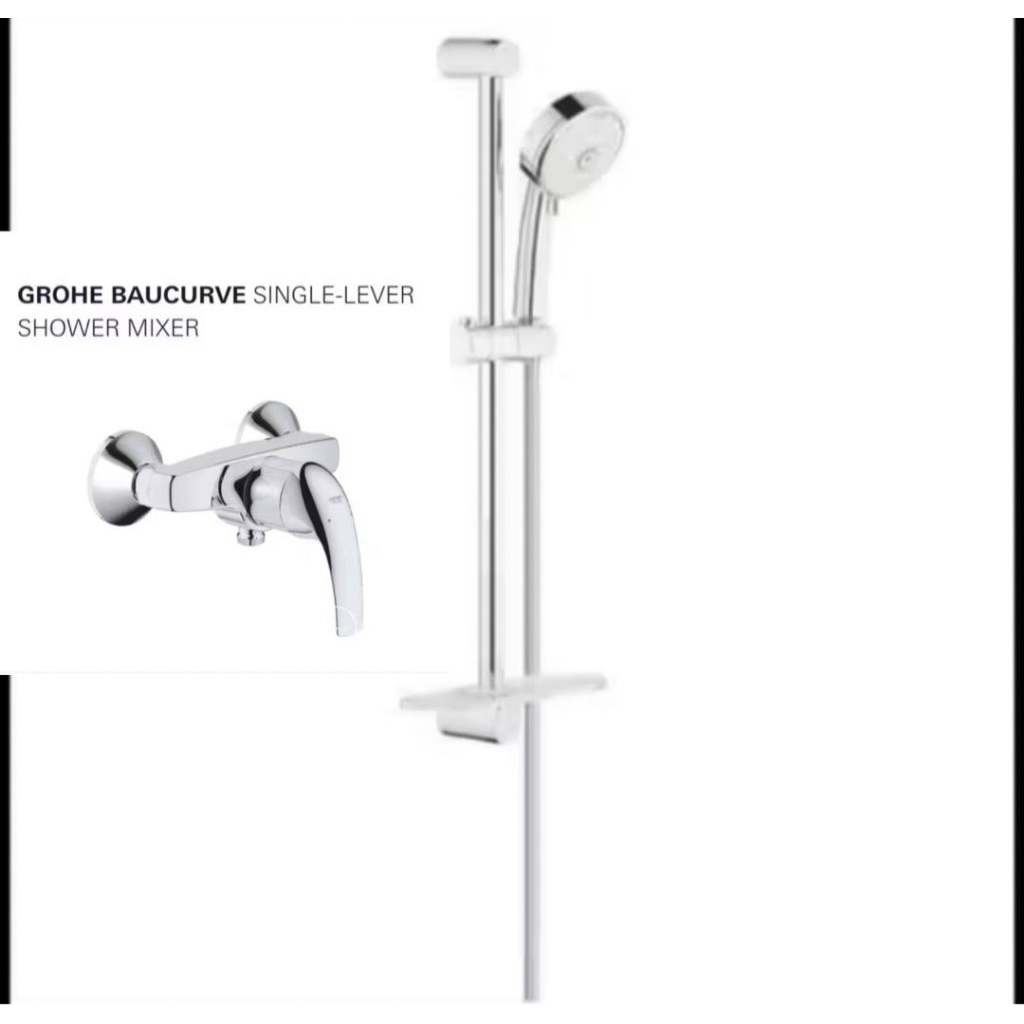 GROHE TEMPESTA 100 POWERED BY GROHE DREAMSPRAY+ GROHE BAUCURVE PANAS DINGIN