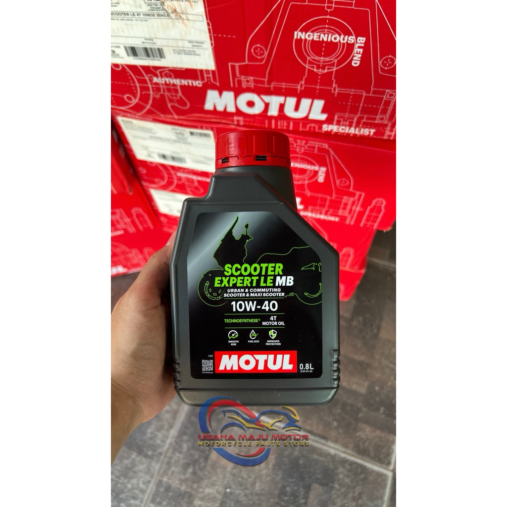 OLI MESIN MOTUL MATIC HIJAU SCOOTER EXPERT LE 10-40W 800ml