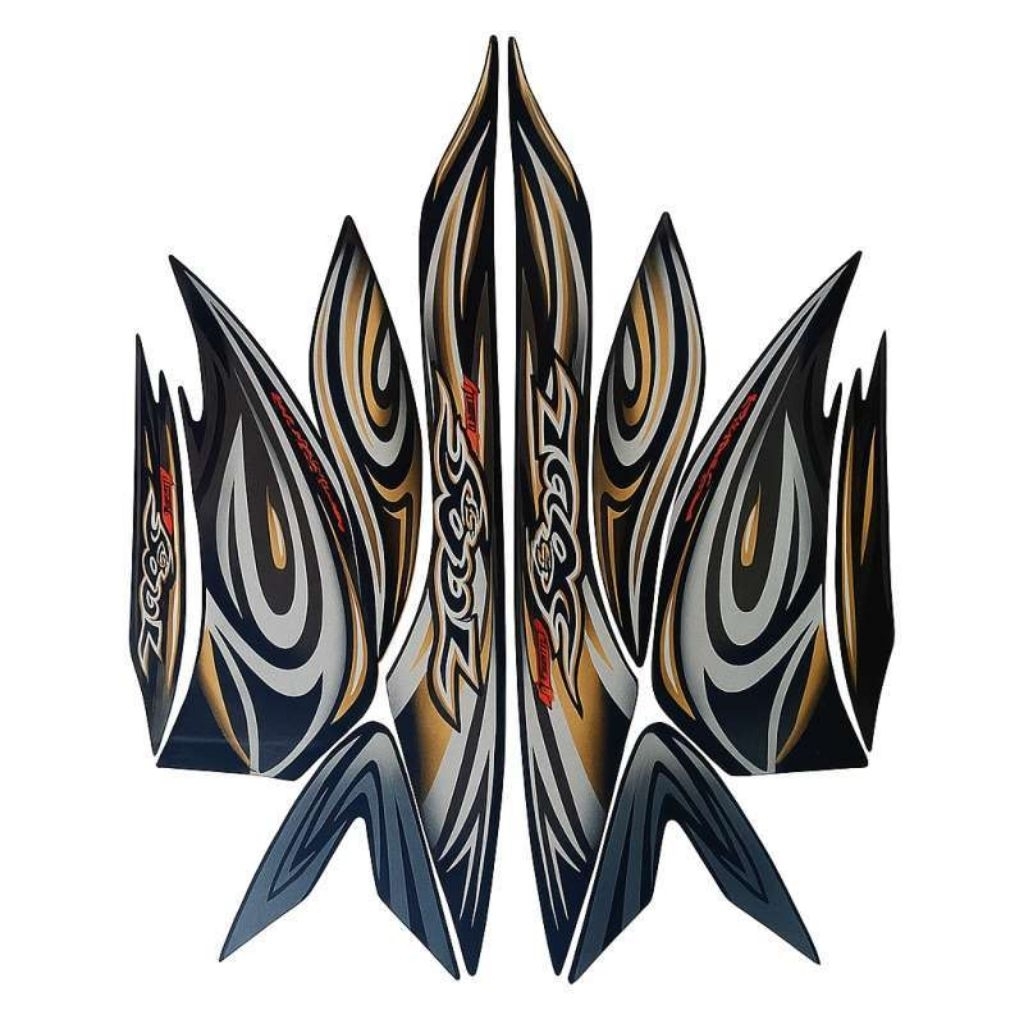 Striping stiker body motor Yamaha Mio Soul 2008 stiker list bodi motor mio soul tahun 2008