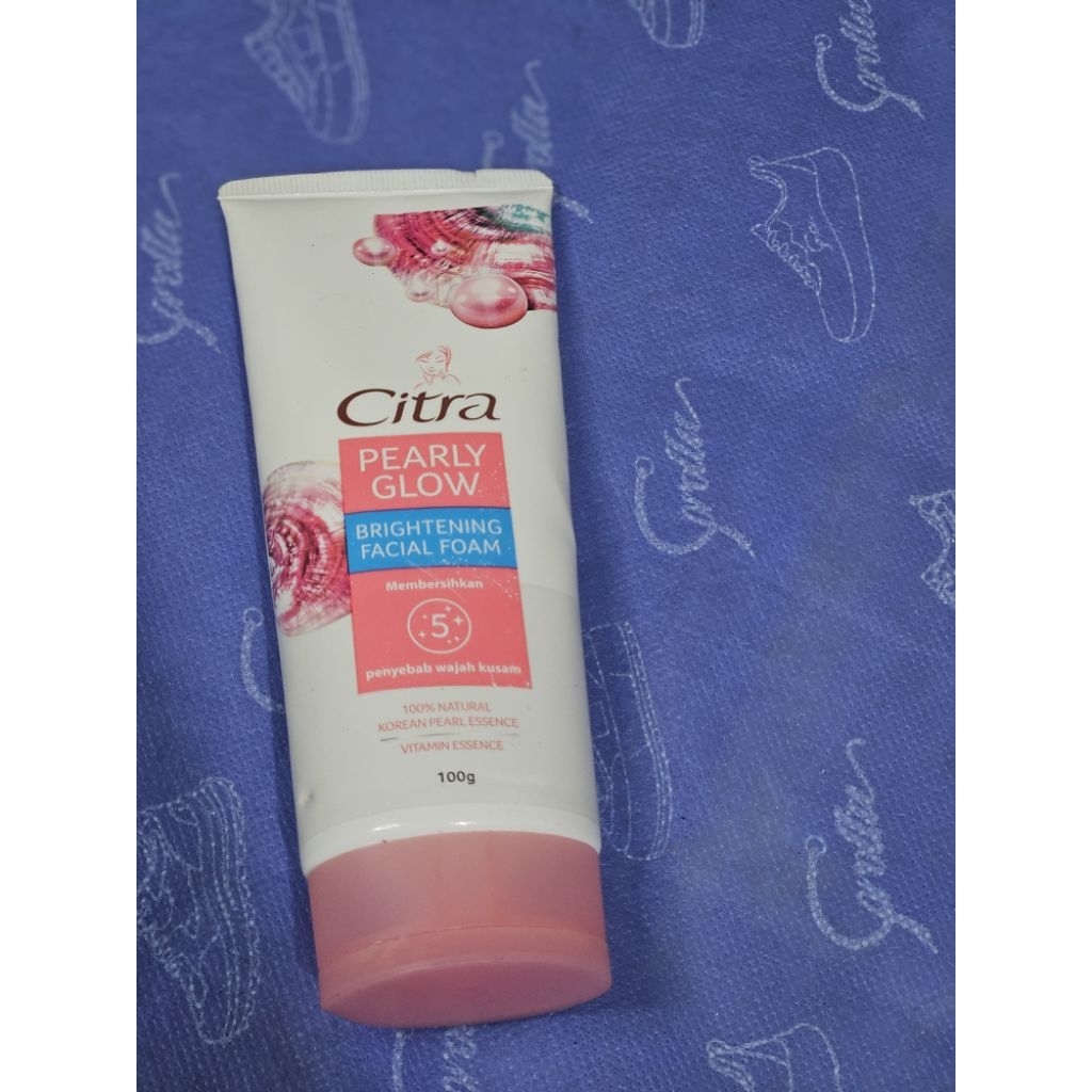 Sabun Wajah Citra Pearly Glow 100g - Pencerah dan pembersih Alami, Mutiara Korea, Vitamin B3
