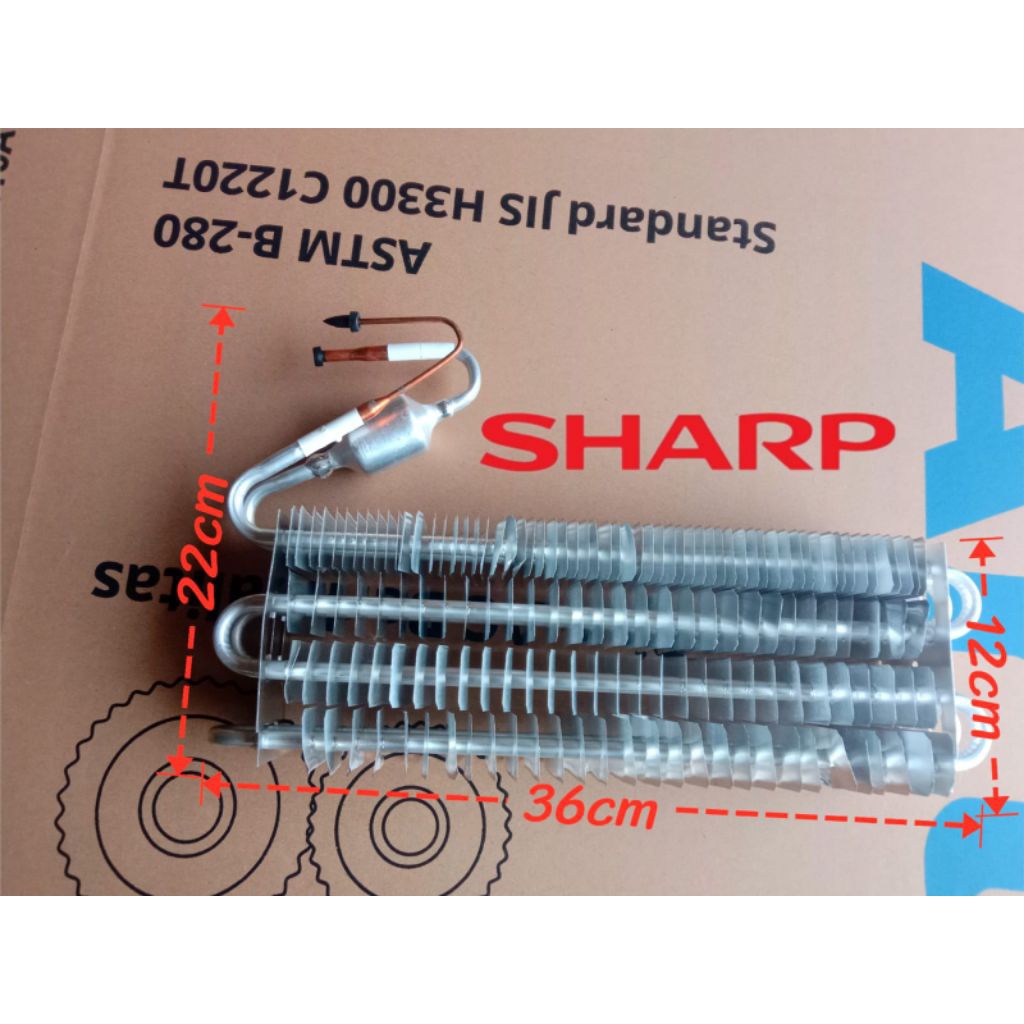 evaporator kulkas 2 pintu sharp original