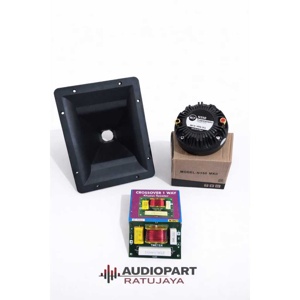 PAKET HEMAT SIAP BUNYI ( HORN TWEETER 10X15 PVC + DRIVER TWEETER 1 WAY NELC N 061)